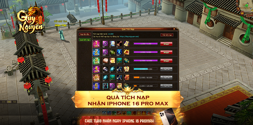 Quà tặng mốc nạp